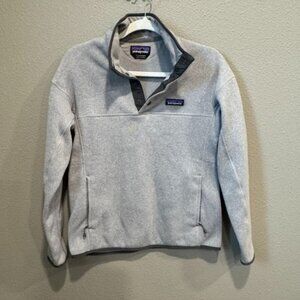 Patagonia Better Sweater Quarter Button Front (Gray Heater, S)
